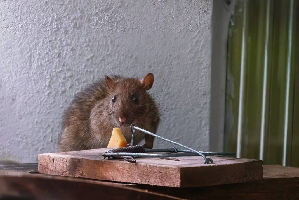 Brown Rat near the best rat bait for traps